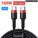 100w Usb c To Type Quick Charge 4.0 Cable For Macbook Pro