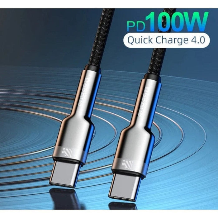 100w Usb c To Type Quick Charge 4.0 Fast Charging Cable