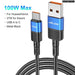 100w Usb c Fast Charge Cable for Samsung Xiaomi
