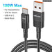 100w Usb c Fast Charge Cable for Samsung Xiaomi