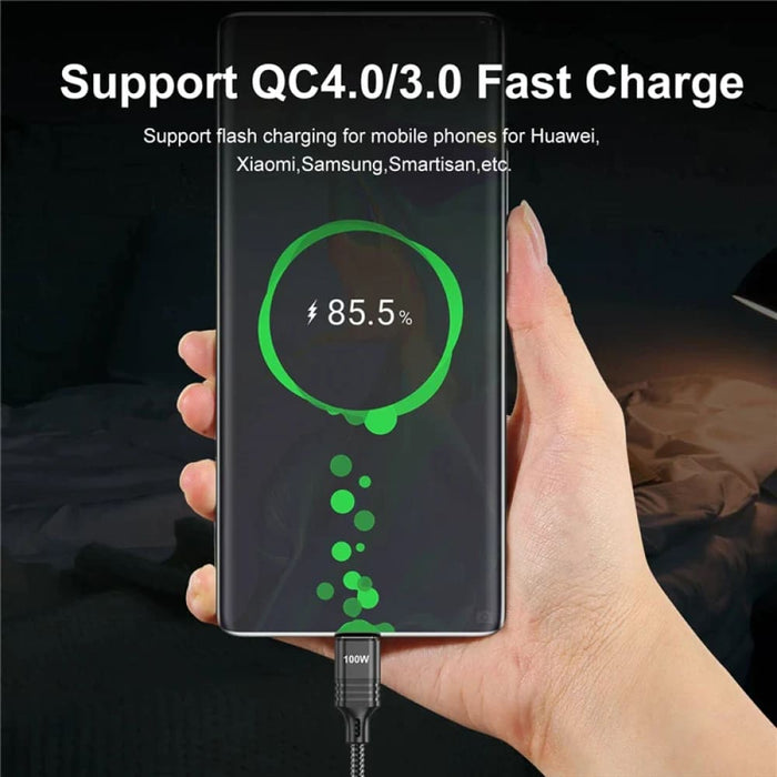 100w Usb c Fast Charging Cable for Macbook Pro Samsung