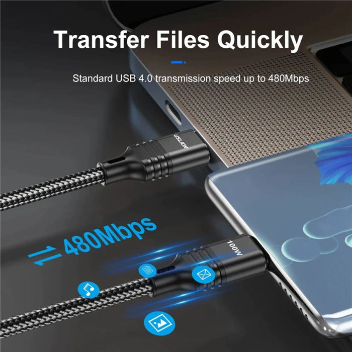 100w Usb c Fast Charging Cable for Macbook Pro Samsung