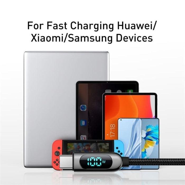Pd 100with66w Fast Charging Usb c Cable for Macbook Xiaomi