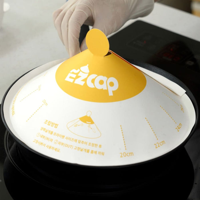 Ez Cap 100x Paper Lid For Frypan Disposable Cooking Pan
