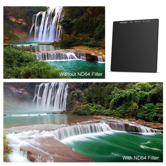 100x100mm Nd64 Square Filter Ultra Slim Hd 6 Stop Neutral