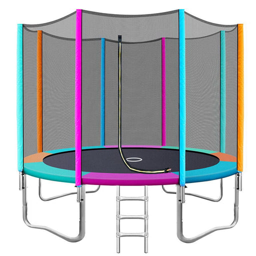 10ft Trampoline Round Trampolines Kids Safety Net Enclosure