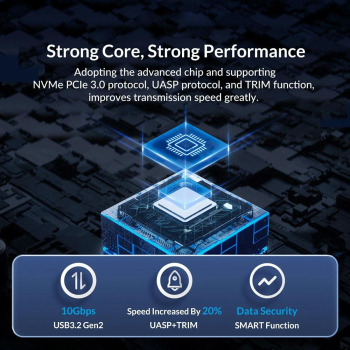 10gbps M.2 Nvme Ssd Enclosure High Speed