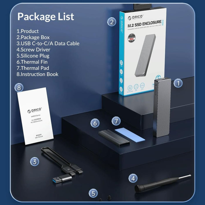 10gbps M.2 Nvme Ssd Enclosure High Speed
