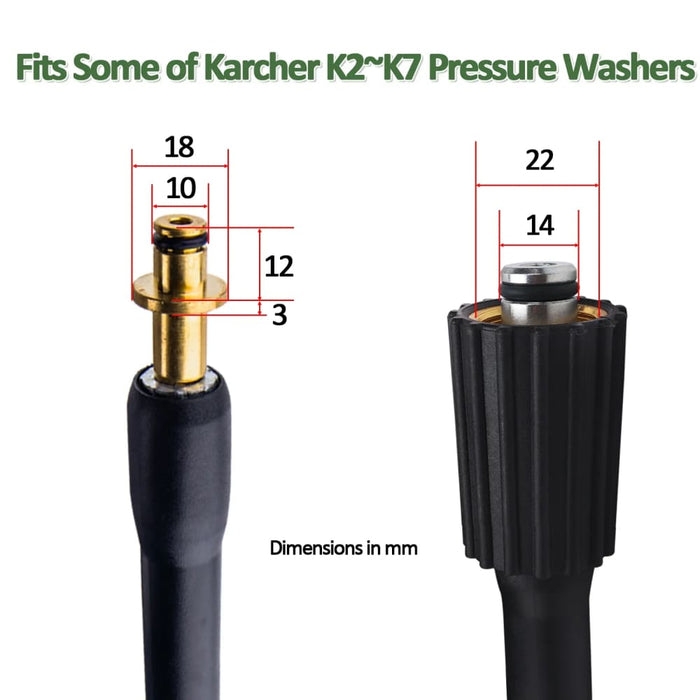 10m High Pressure Water Hose for Karcher K2 K5.20 Sink