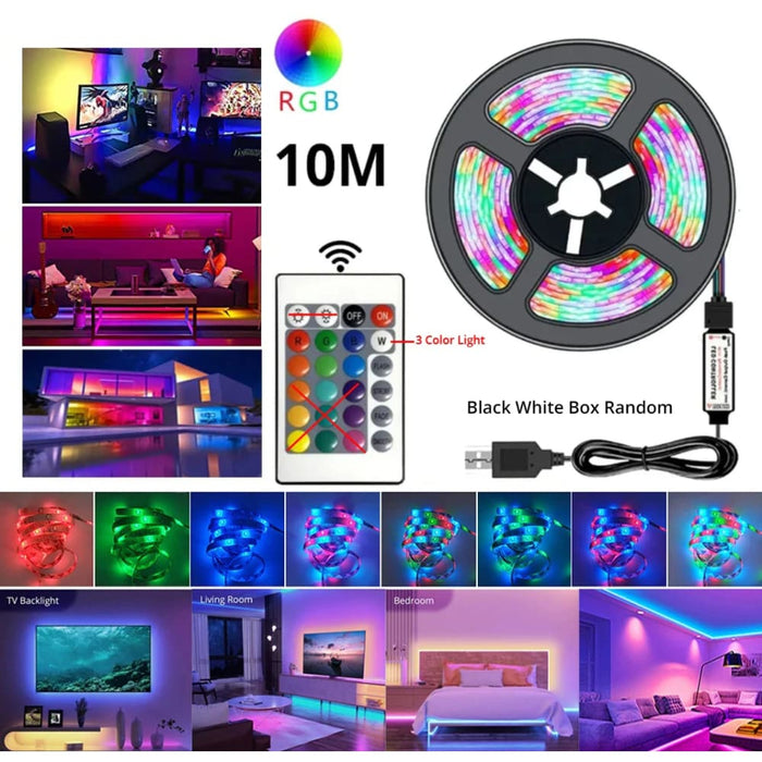 10m Rgb Led Strip Light With Remote Control