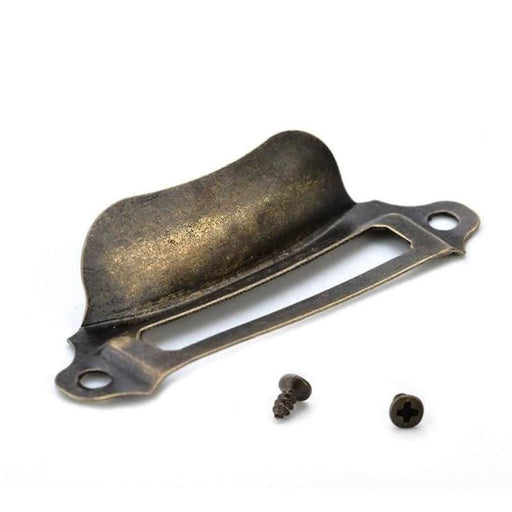 10pcs Antique Box Label Handles Retro Pull Frame Handle Name