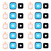 10pcs Back Camera Bezel And Lens Cover With Sticker For G850