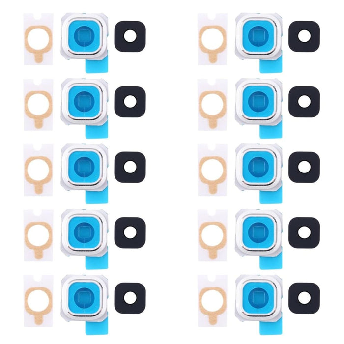 10pcs Back Camera Bezel And Lens Cover With Sticker