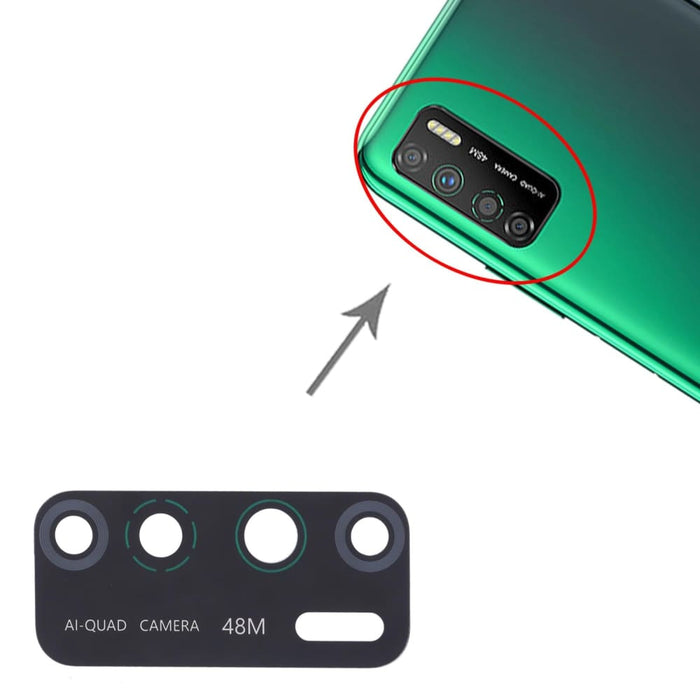 10pcs Back Camera Lens For Infinix Note 7 Lite X656