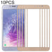 10pcs Front Screen Outer Glass Lens Gold