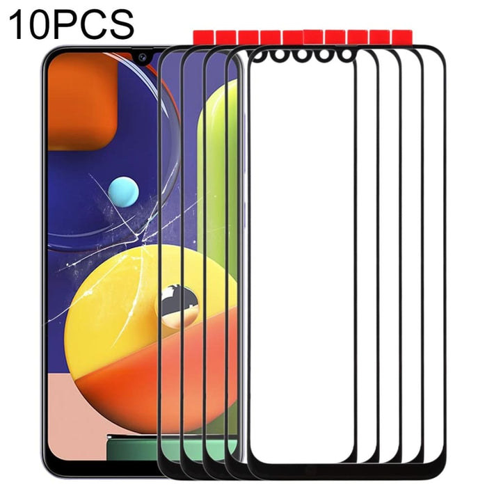 10pcs Front Screen Outer Glass Lens For Samsung Galaxy A50s
