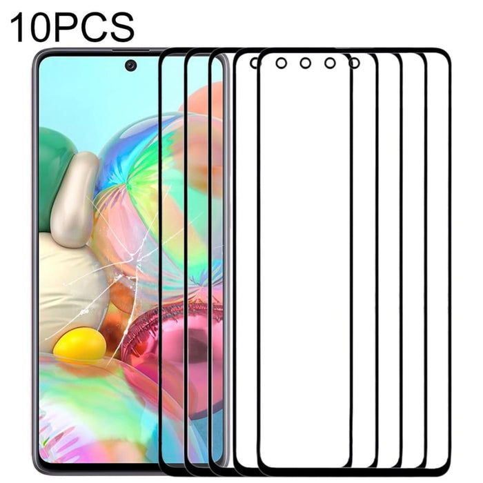 10pcs Front Screen Outer Glass Lens For Samsung Galaxy A71