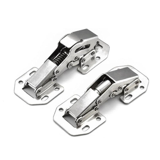 10pcs Furniture Hinges 90 Degree No-drilling Hole Cabinet