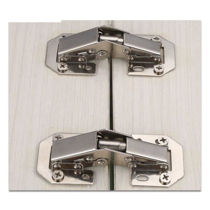 10pcs Furniture Hinges 90 Degree No-drilling Hole Cabinet