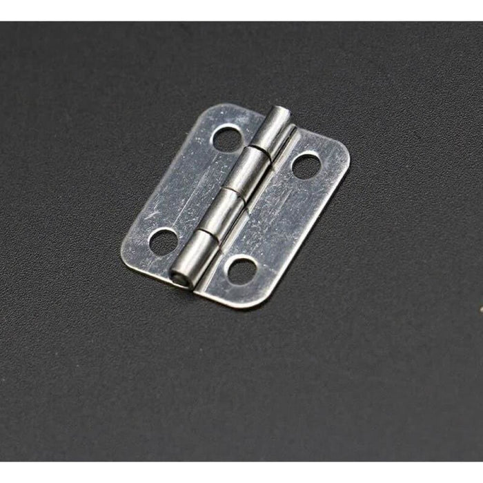 10pcs Silver Mini Door Hinges Cabinet Drawer Jewellery Box