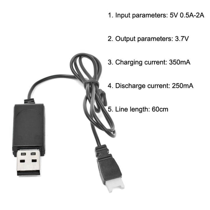 10pcs Usb Charging Cable 3.7v 350mah Air To Plug Without