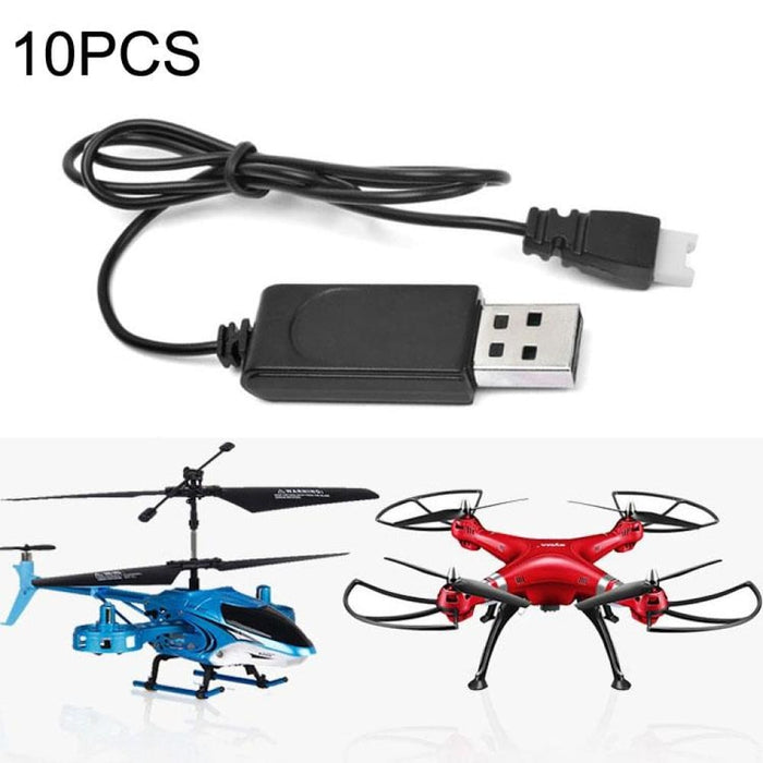 10pcs Usb Charging Cable 3.7v 350mah Air To Plug Without