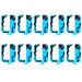 10pcs Waterproof Adhesive Sticker For Galaxy S8 / G955