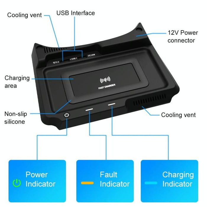 10w Wireless Charger For Honda Cr v
