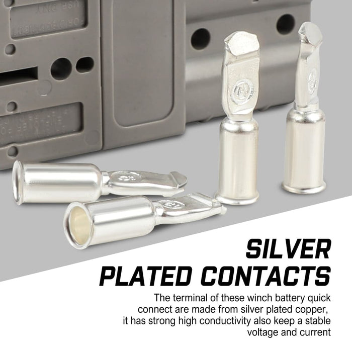 10x Anderson Style Plug Connectors 50amp 6awg 12-24v Dc