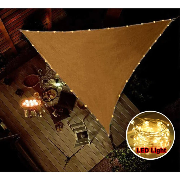 10‘x10’x10ft Triangle Waterproof Shade Sail Awning Outdoor
