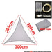 10‘x10’x10ft Triangle Waterproof Shade Sail Awning Outdoor