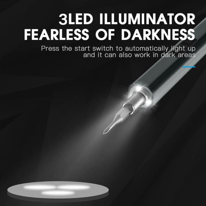 11 In 1 Rechargeable Mini Electric Screwdriver Set With 3