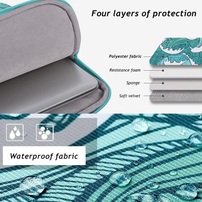 11 Inch Pu Leather Printing Laptop Liner Bag Tablet Sleeve