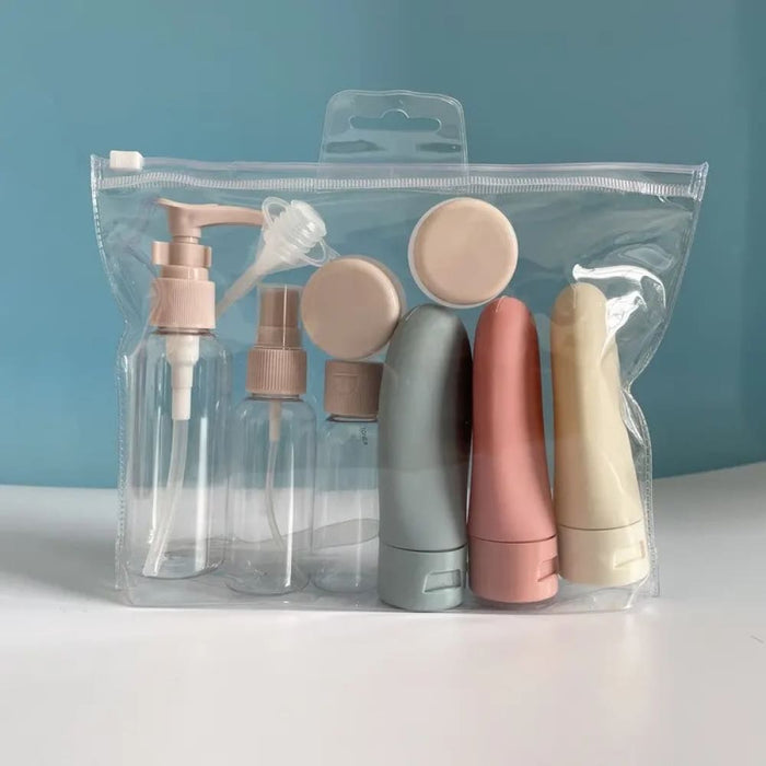 11 Piece Travel Bottle Set With Storage Bag