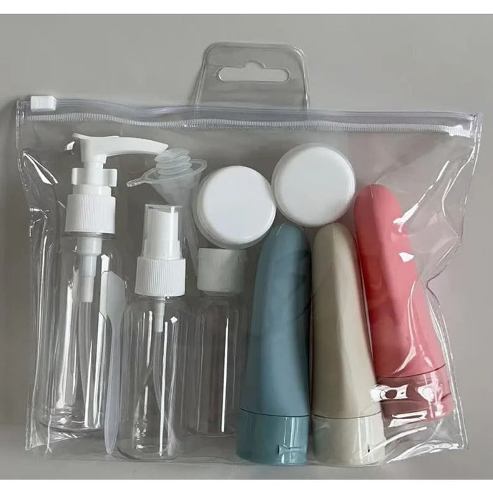 11 Piece Travel Bottle Set With Storage Bag
