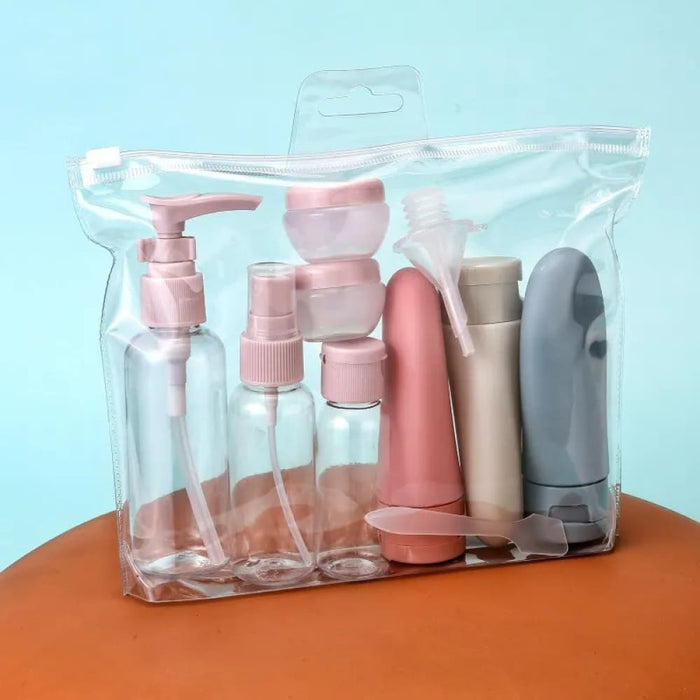 11 Piece Travel Bottle Set With Storage Bag