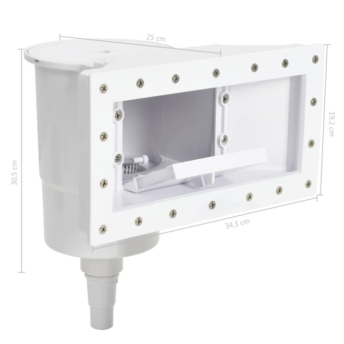 11 Piece Wide-mouth Pool Skimmer 34.3x25x30.5 Cm Koitp