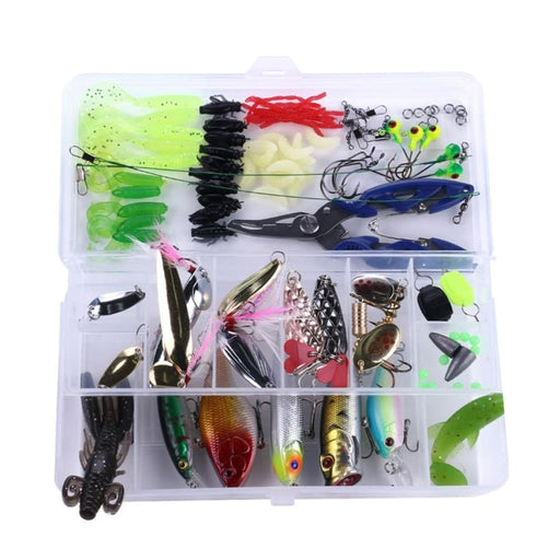 110 Piece Sea Bass Soft Bait Set For Freshwater Fishing