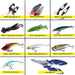 110 Piece Sea Bass Soft Bait Set For Freshwater Fishing