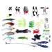 110 Piece Sea Bass Soft Bait Set For Freshwater Fishing
