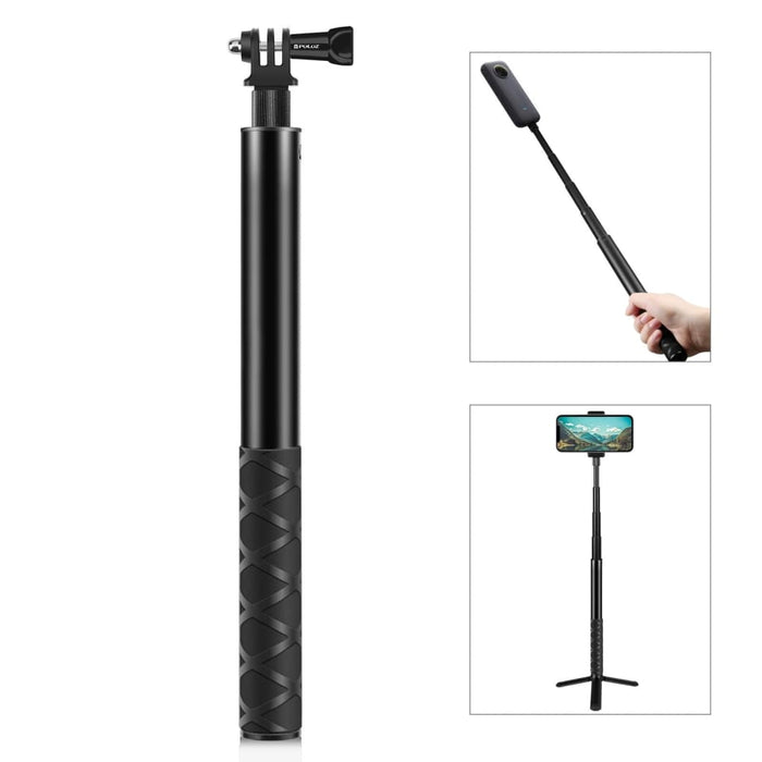 110cm Metal Selfie Stick Monopod with Invisible Adapter