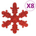 111 Piece Christmas Bauble Set Red Polystyrene Tploob