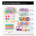 1110pcs Hair Accessory Set for Girls Elastic Bands Hairpins