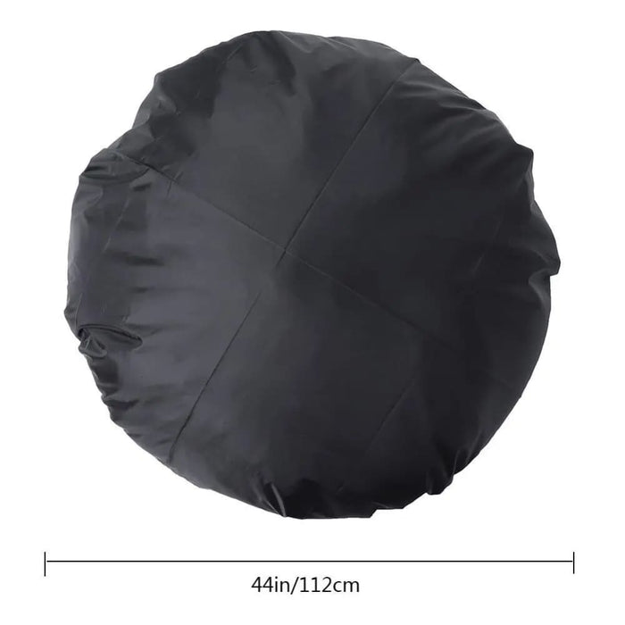 112cm Outdoor Black Round Waterproof Bbq Grill Dust Cover
