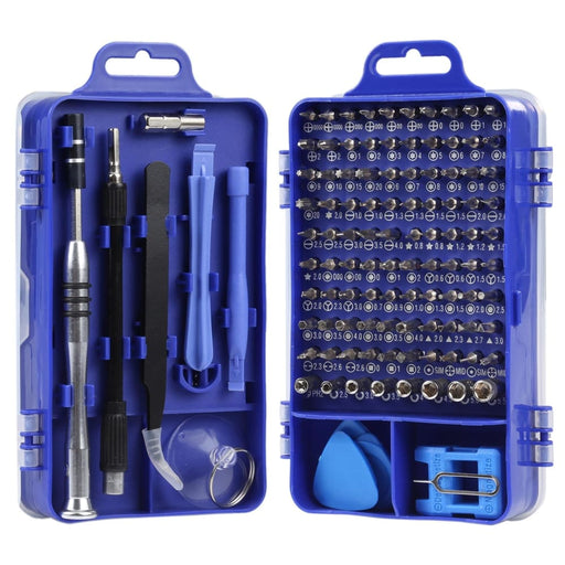 115 In 1 Metal Handle Screwdriver Repair Tools Kit
