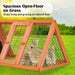 118 x 50 45cm Rabbit Hutch Chicken Coop Triangle Cage Run