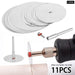 11pcs Set Mini Circular Saw Blade Stainless Steel Cutting