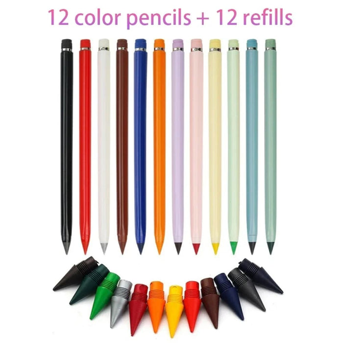 12/13 Colours Writing Pencil Set with Refills no Ink