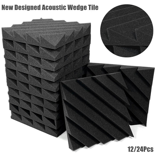 12 24pcs New 12’x12’x2’ Acoustic Soundproof Foam
