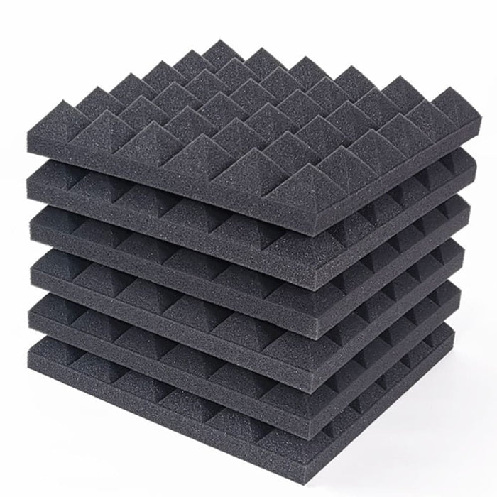 12 24pcs 30x30x5cm Acoustic Soundproof Foam Panel with Tapes